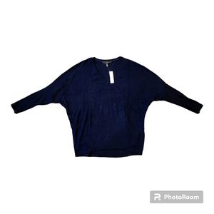 NWT White House Black Market Rib Snit Dolmam Tunic Size L